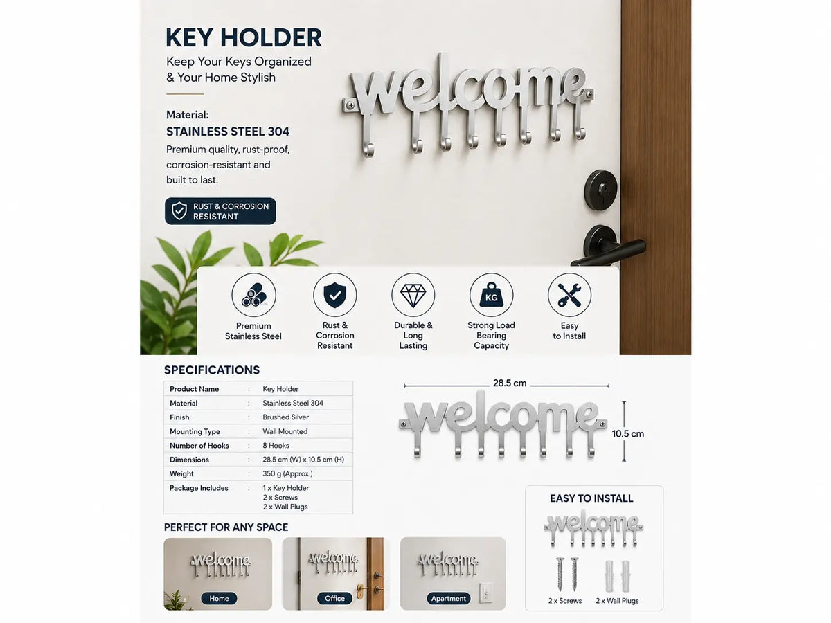 Stainless steel Key Holder